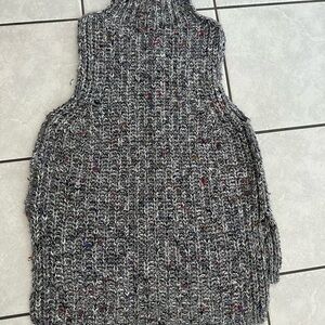 Moth Gray Cowl Neck Sweater
